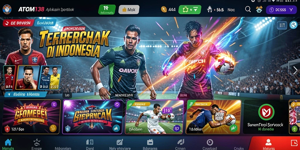 Screenshot utama ATOM138 menampilkan pengalaman taruhan olahraga yang mengesankan.