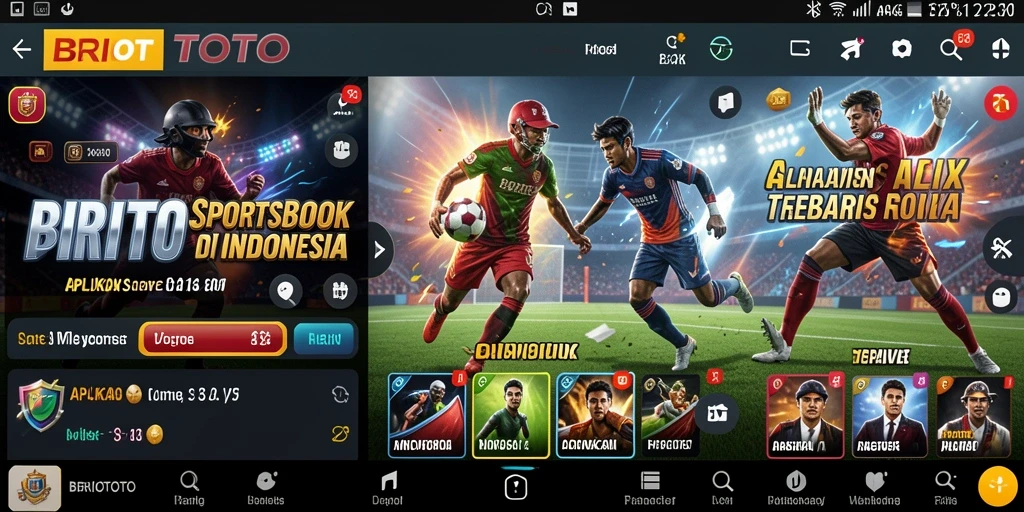 Screenshot BRIOTOTO yang menunjukkan tampilan antarmuka taruhan.