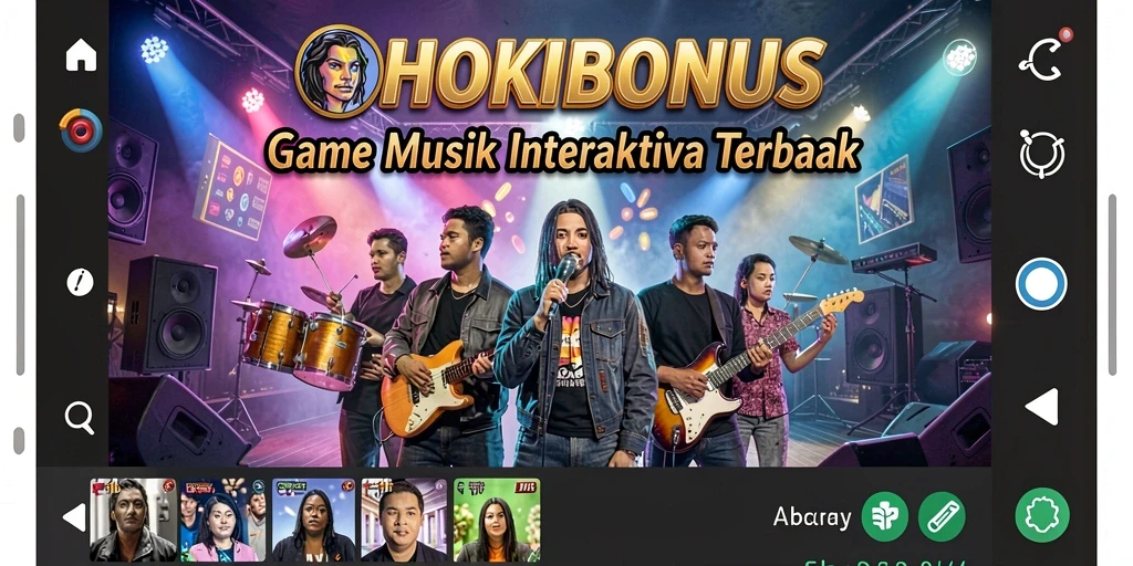 Tampilan gameplay HOKIBONUS yang seru dan interaktif dengan musik.