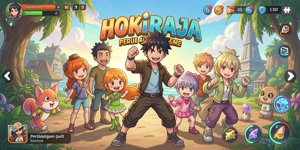 Tampilan gameplay HOKIRAJA yang menawan dan dinamis.