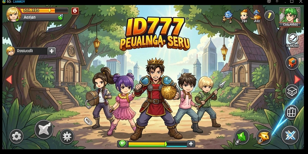 Screenshot gameplay ID777 menunjukkan aksi seru dalam dunia anime.