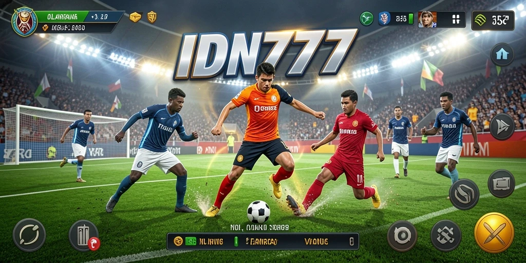 Screenshot IDN777 menampilkan aksi seru dalam permainan olahraga yang menarik.
