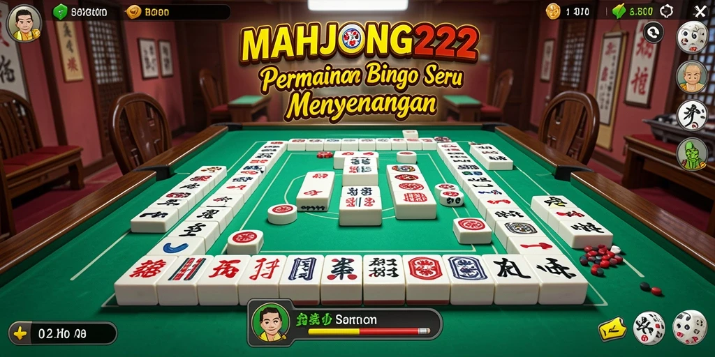 Tampilan gameplay seru di MAHJONG222 Bingo.