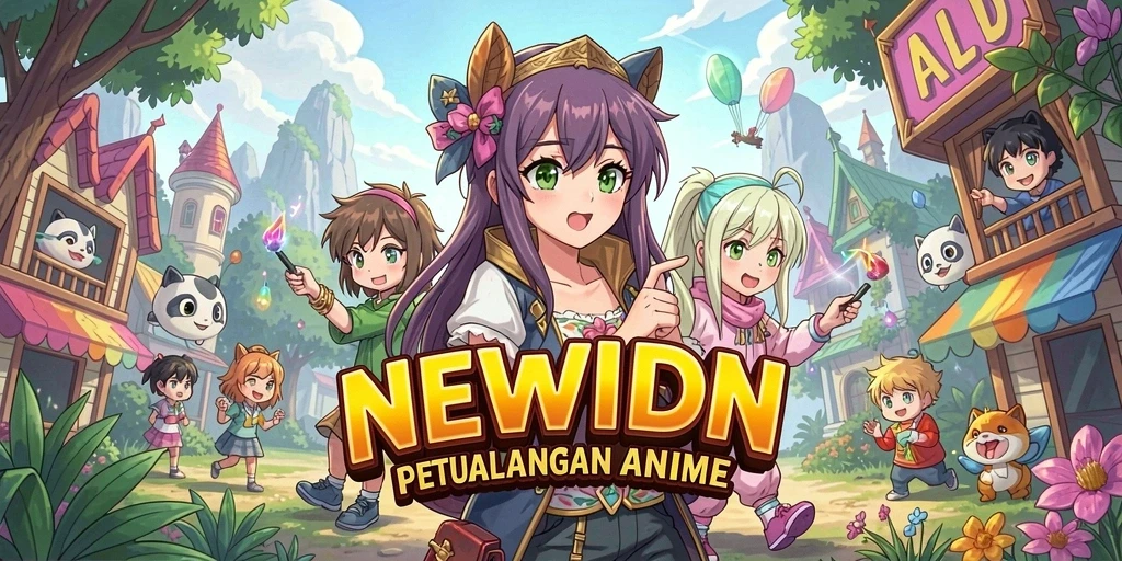 Tampilan gameplay seru di dunia Anime NEWIDN.