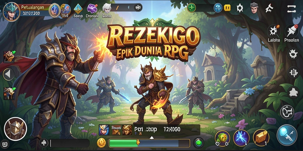 Tampilan gameplay seru dan grafis menawan dari REZEKIGO.