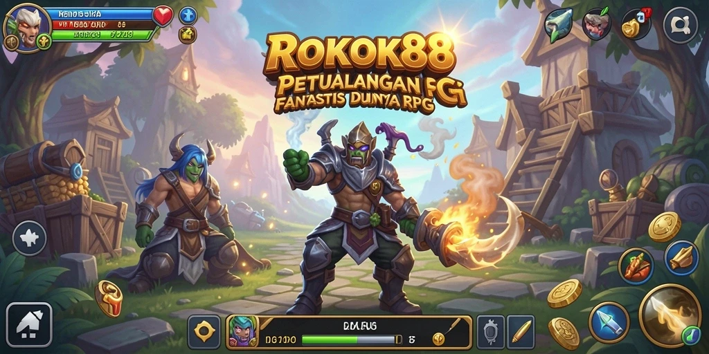 Tampilan gameplay ROKOK88 menampilkan aksi seru dan grafis menawan.