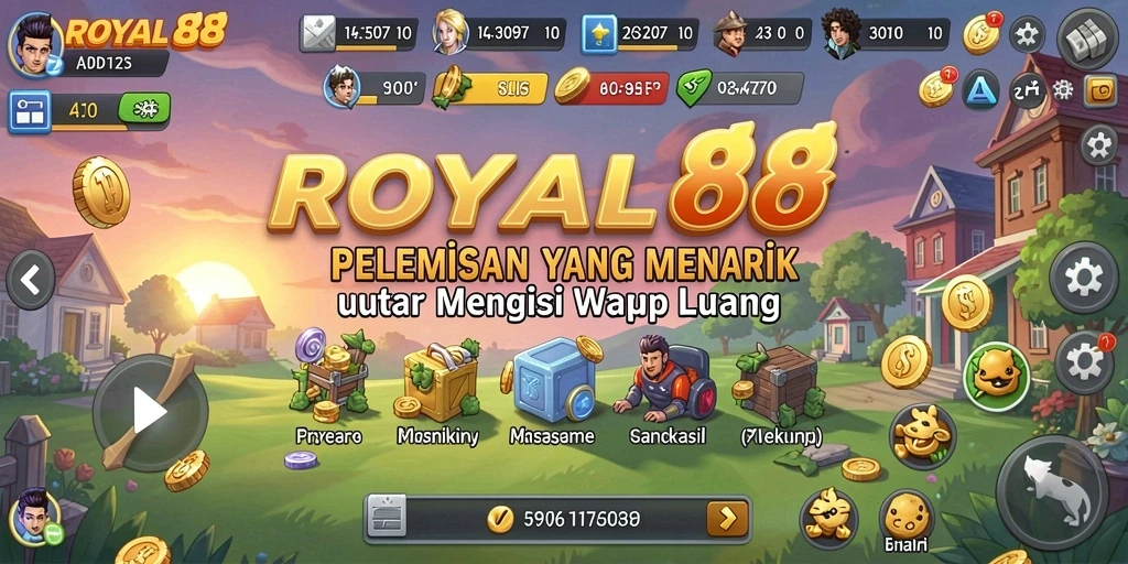 Screenshot gameplay ROYAL88 menampilkan dunia Idle yang mengasyikkan.