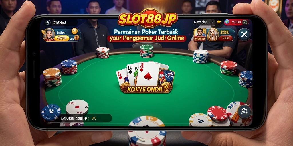 Tampilan antarmuka SLOT88JP yang menarik saat bermain poker.