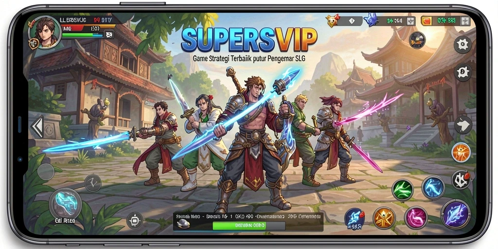 Tampilan gameplay <strong>SUPERSVIP</strong> yang epik dan penuh strategi.