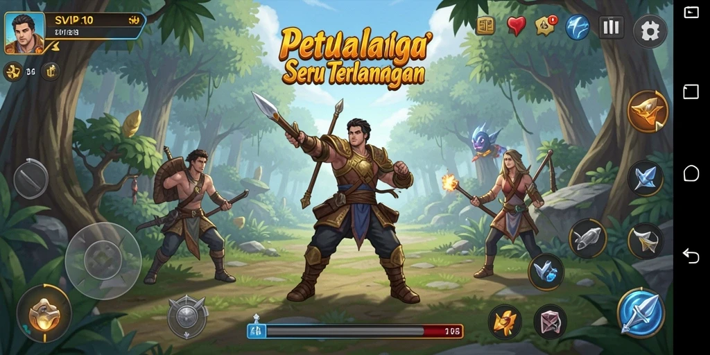 Screenshot gameplay SVIP10 menampilkan petualangan visual yang menawan.