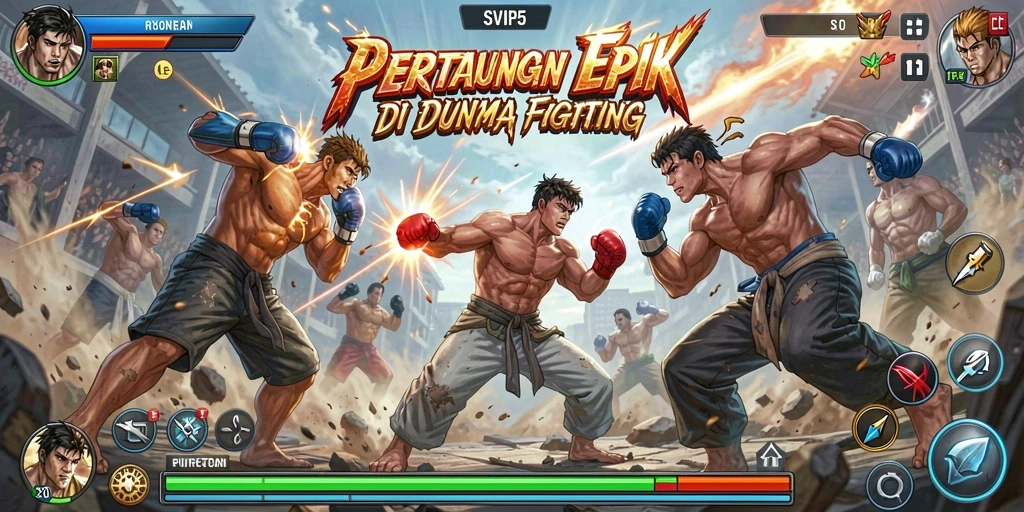 Gameplay seru di SVIP5 dengan aksi pertarungan yang mendebarkan.