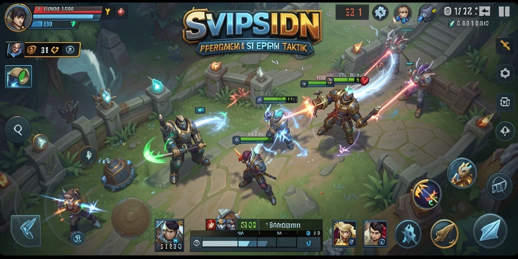 Screenshot menunjukkan gameplay menegangkan di SVIPSIDN dengan strategi yang mendalam.