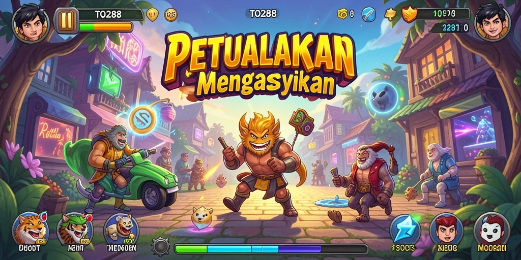 Screenshot gameplay TO288 yang menampilkan aksi seru di dalam game Arcade.