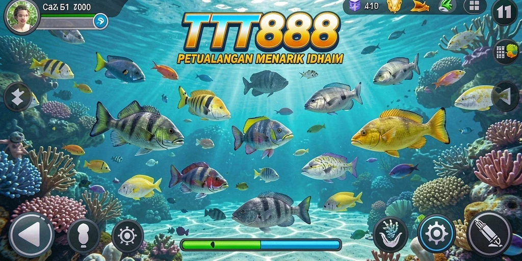 Tampilkan gameplay seru Tembak Ikan di TTT888.