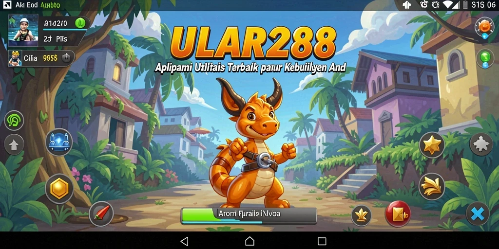 Tampilan layar aplikasi ULAR288 dengan fitur utilitas lengkap.