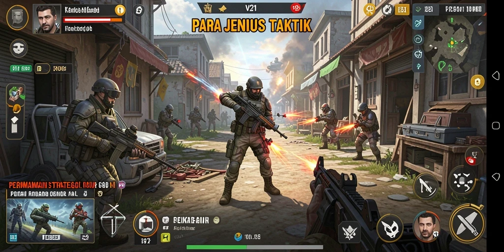 Gameplay menegangkan dengan strategi mendalam di V21.