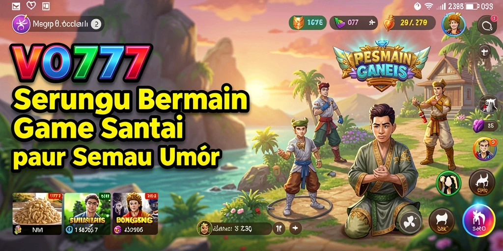 Tampilan permainan VO777 yang menarik dan penuh warna.